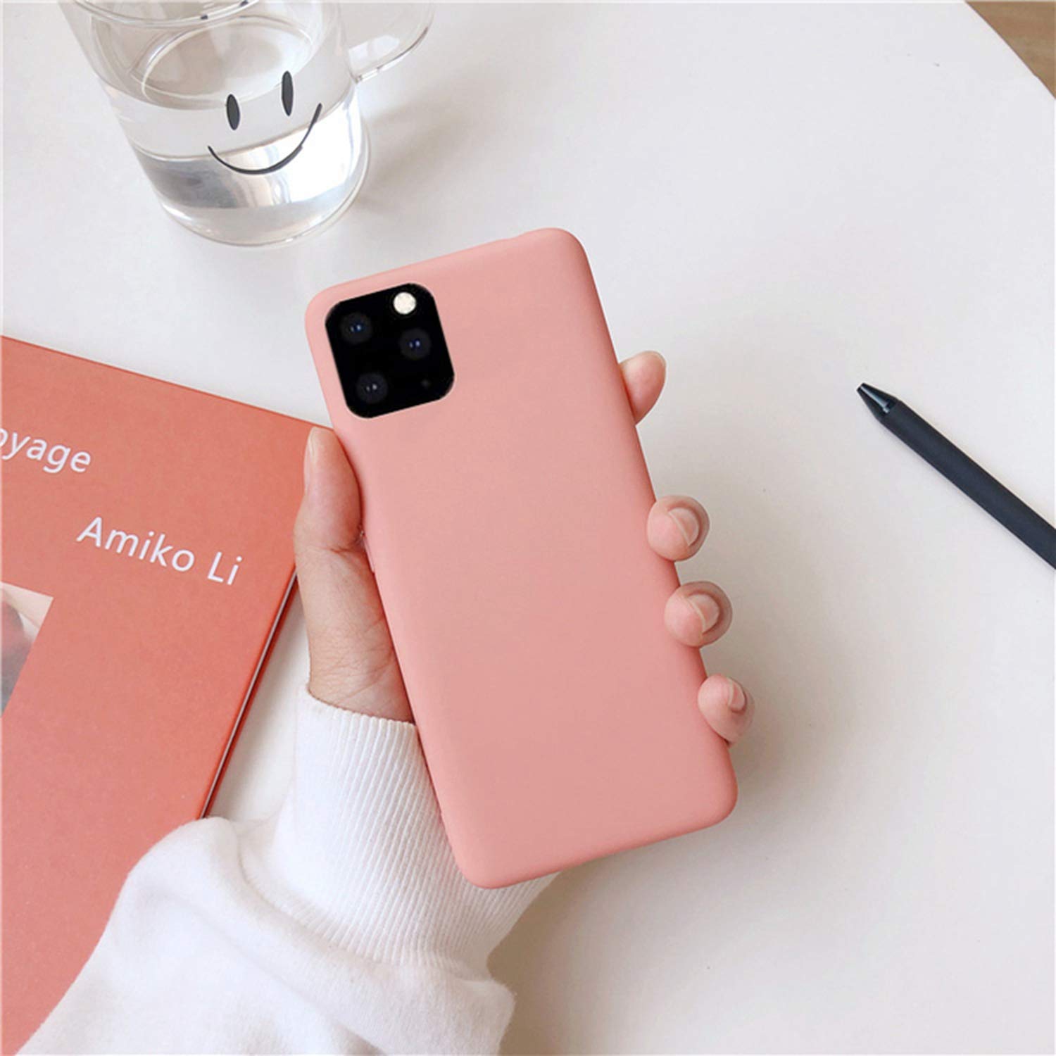 Amazon | コーラルオレンジマット電話ケースFor iPhone 11プロXS最大XR